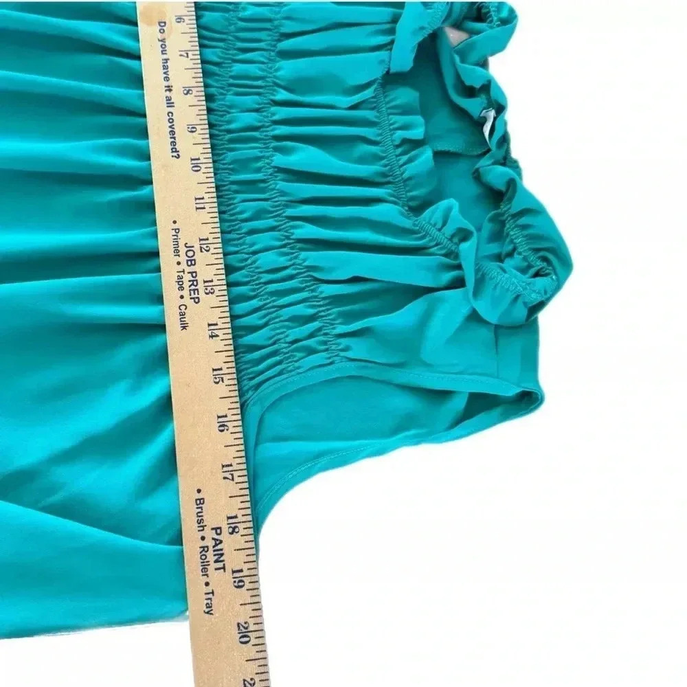 CES FEMME Boutique Dress Sleeveless Chiffon Short Casual Summer Ruffle Medium - Picture 6 of 9
